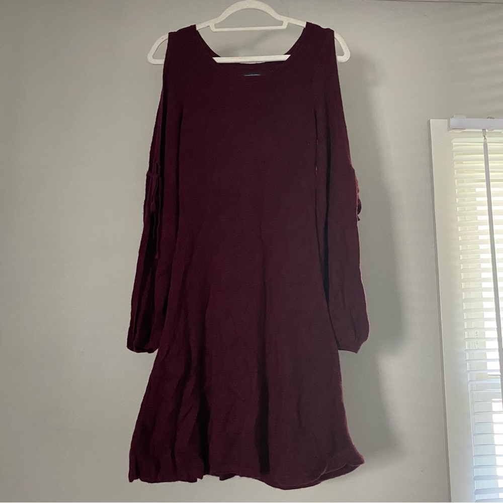American Eagle Maroon Knit Dress